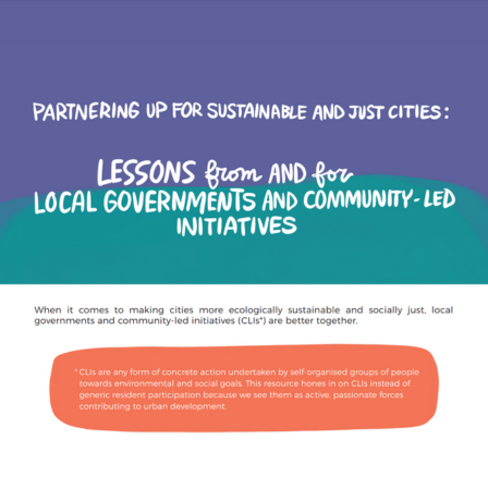 Partnering up for sustainable and just cities cover