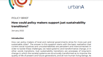 How could policy makers support just sustainability transitions?