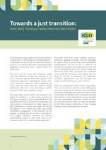 Cover of the full "Towards a Just Transition" background paper