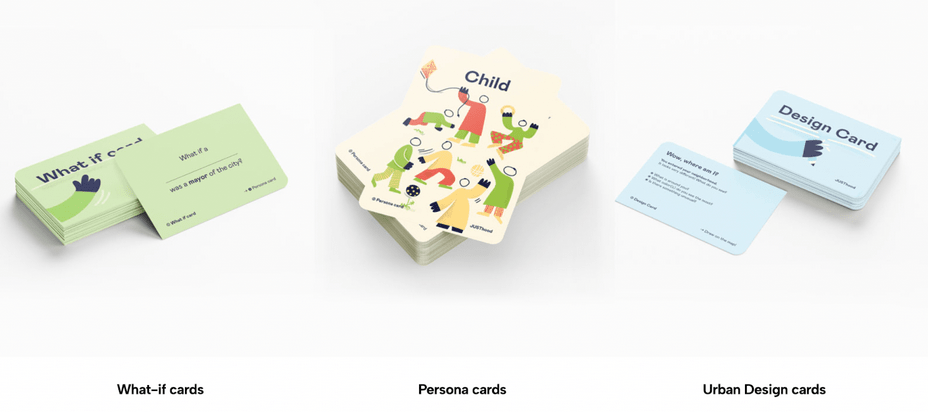 Final prototype justhood methodology / game, i.e. a set of cards