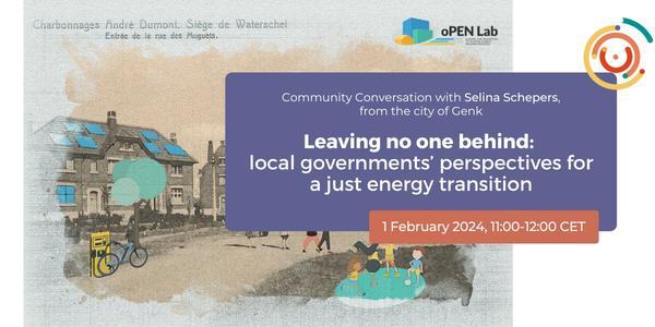 Banner invitation to event, with a background of drawing visioning a sustainable city 