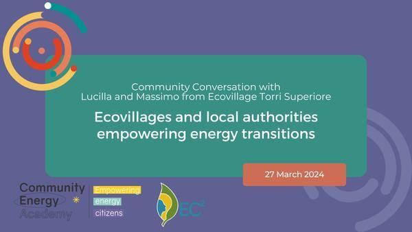 Ecovillages and local authorities empowering energy transitions